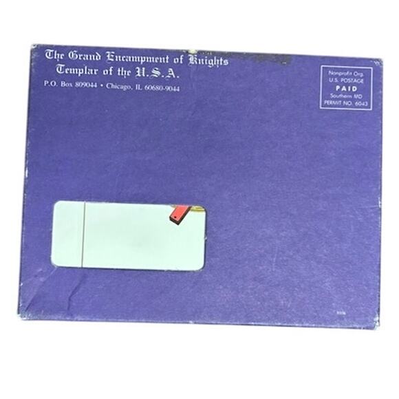 Vintage Knights of the Templar Blank Notecards Box of 8 Cards and Envelopes - Picture 3 of 10